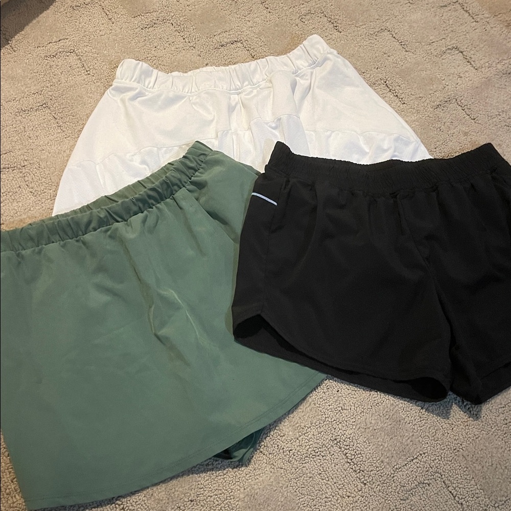 Zella Light Gray Active Shorts